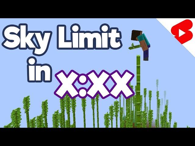 I Speedran to the Sky Limit in Minecraft