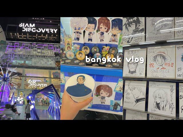  [bangkok vlog] jujutsu kaisen cafe collab, anime shopping, what i eat in bangkok