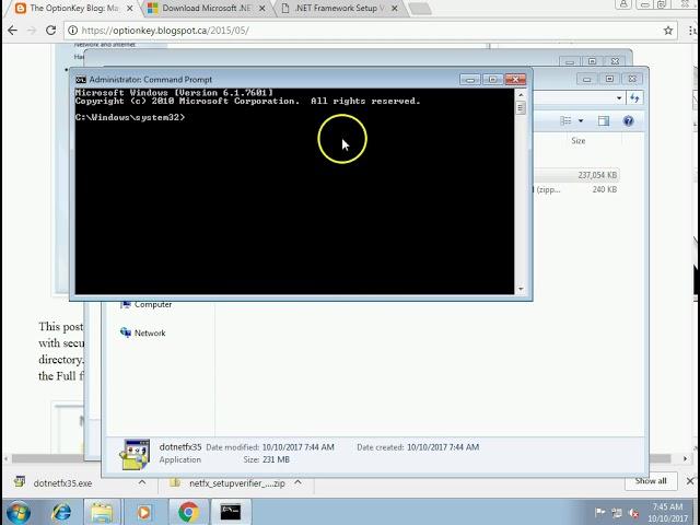 How to install .net framework 3.5 on Windows 7 Embedded