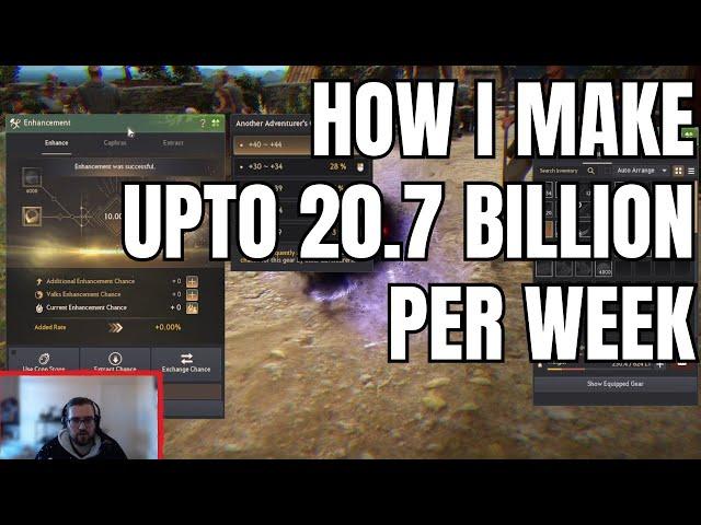 [Black Desert] How I Make Up To 20.7 Bil Per Week With A Full Time Job.