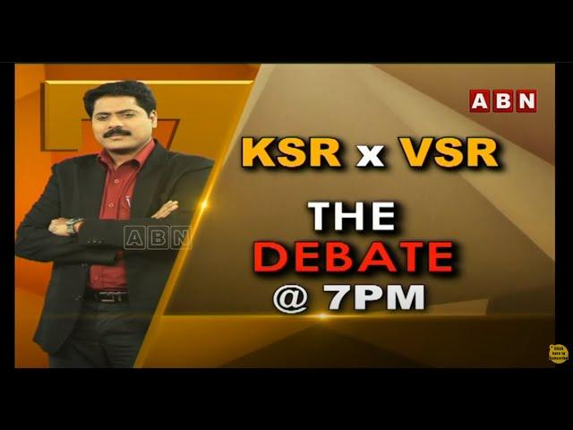 KSR vs VSR | The Debate With Venkata Krishna Promo | 9-6-2020 | ABN Telugu