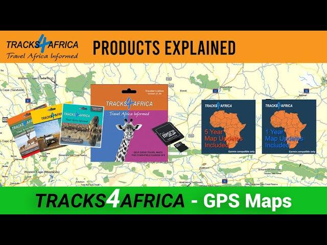 Tracks4Africa  GPS Map Series - Garmin compatible Only