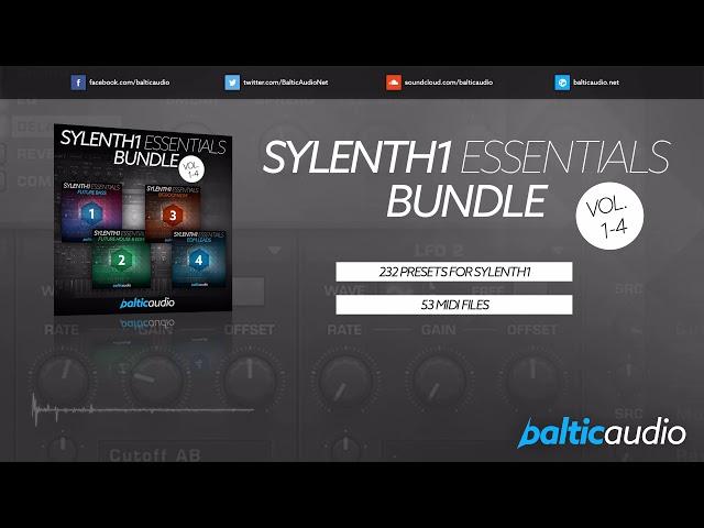 Sylenth1 Essentials Bundle (Vols 1-4) (232 Sylenth1 Presets, 53 MIDI Files)