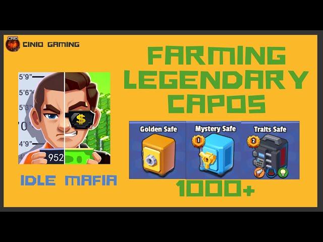 Idle Mafia - Farming Legendary Capos (Safe 1300+) July