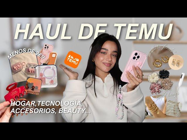 SÚPER HAUL DE TEMU *COSAS DE 2€* | ¡Vas a quererlo todo! Accesorios, hogar, fundas, joyas...