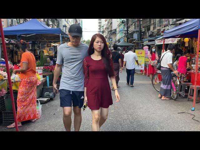  MYANMAR - People’s Lively Life On A Busy Day In YANGON