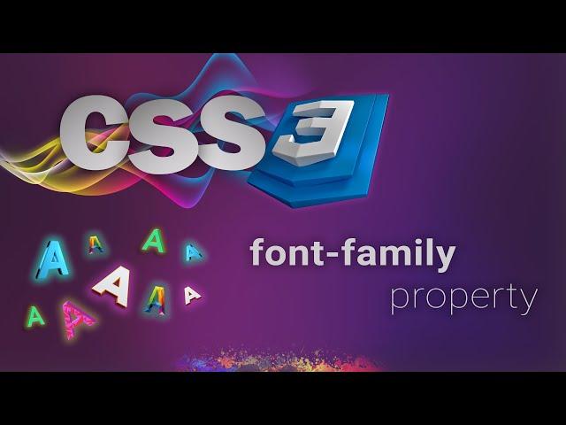 CSS for beginners 45: font-family property