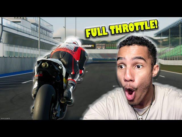 Trying NEW 1000cc Moto GP in TrackDayR for the First Time!