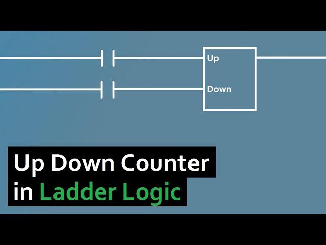 PLC Programming How to Program an Up Down Counter using Ladder Logic