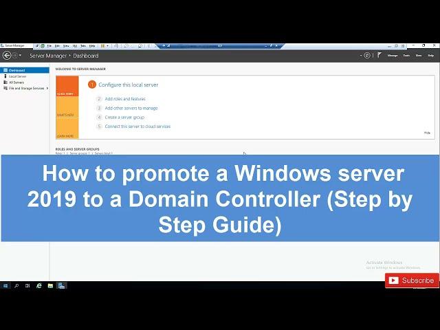 How to promote a Windows Server 2019 to a Domain Controller (Step by Step Guide)