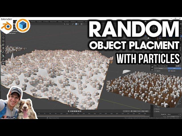 Randomly Placing Objects with PARTICLES in Blender