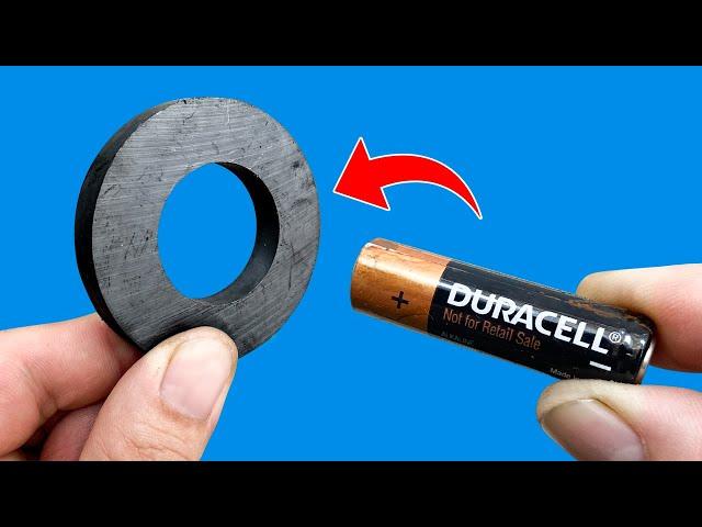 How to Charge any Battery for free With SALT and a MAGNET in a Couple of Minutes! Great Method