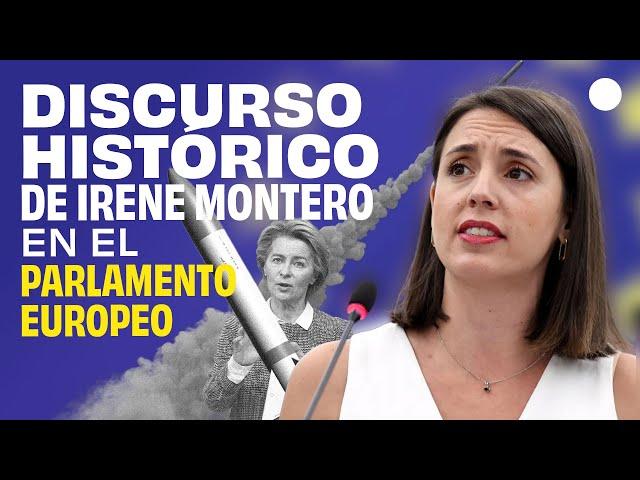 Irene Montero presenta su candidatura a presidir el Parlamento Europeo