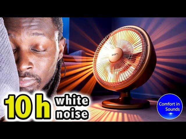99% of You Fall Asleep Immediately to this Fan Heater Sound (no ads) - White Noise, Black Screen