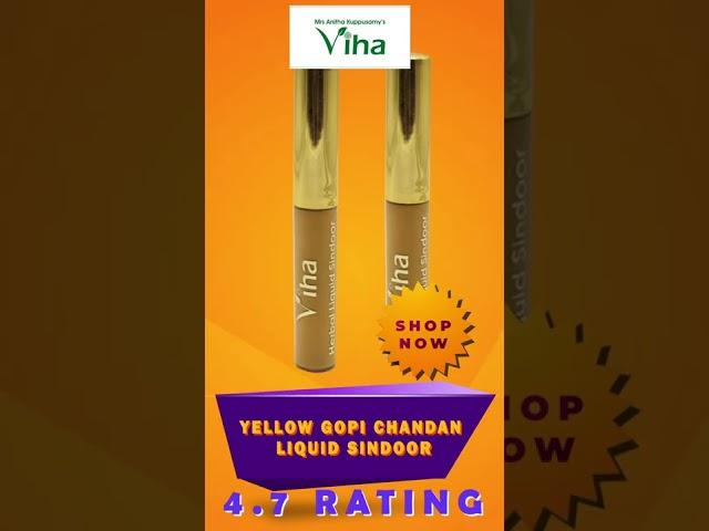 Viha Authenic & Natural Gopi Chandan Liquid Sindoor | Viha Online Products | Anitha Kuppusamy Viha