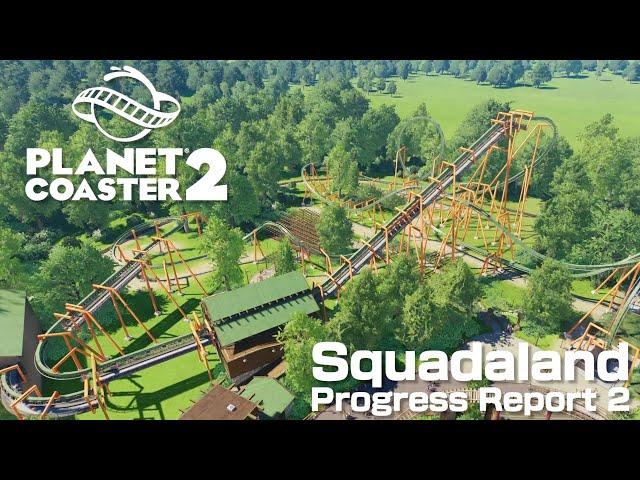 Squadaland Progress Report 2:  B&M Invert, Mine Train, and More (Planet Coaster 2)