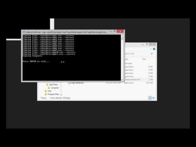 Code Signing with the DigiCert Certificate Utility for Windows