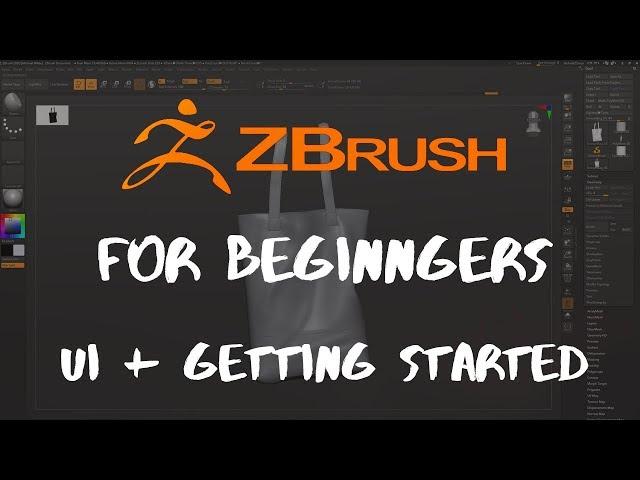 ZBrush 2020 for beginners - The UI and getting started
