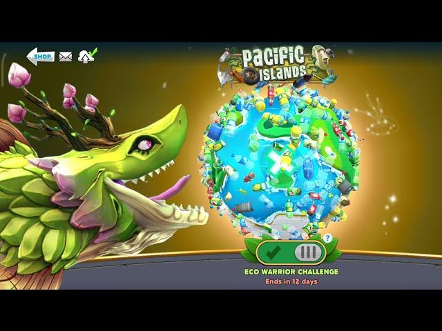 NEW PACIFIC ISLAND MAP UNLOCKED AND GAMEPLAY (NEW ECO WARRIOR EVENT) - Hungry Shark World