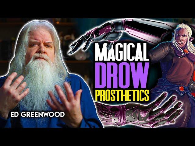 How do the DROW craft magical machinery, and even prosthetic limbs?