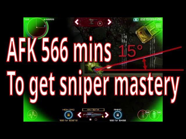 AFK 566 mins to get XP for sniper rifle mastery [SAS: Zombie Assault 4 Version 2.0.1]