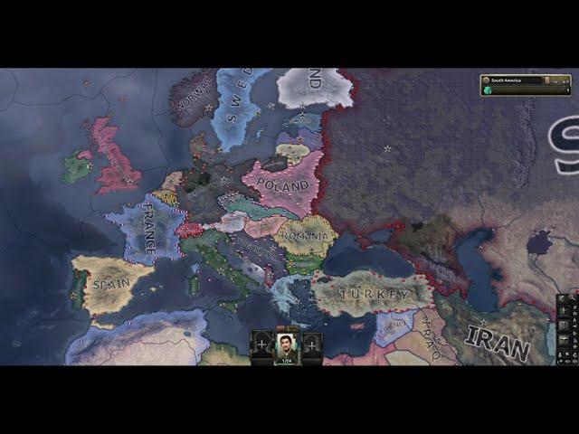 Hearts of Iron 4 Timelapse - Random Country Paths | HoI4 Timelapse