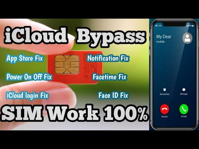 iCloud Bypass Use Sim Card | Bypass SIM Working 100%