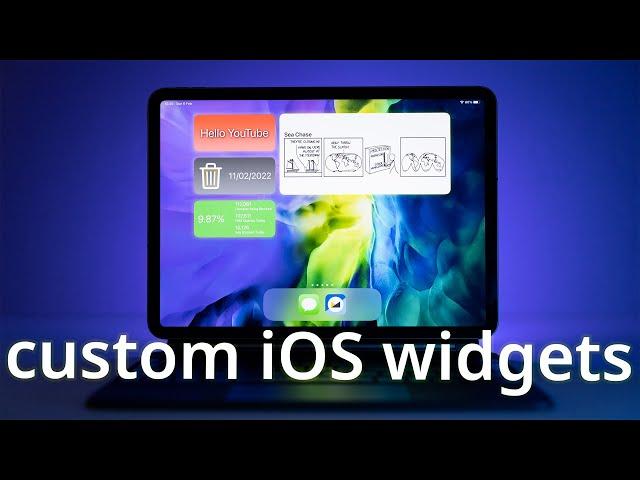 Build your own CUSTOM iOS widgets directly on your iPad or iPhone