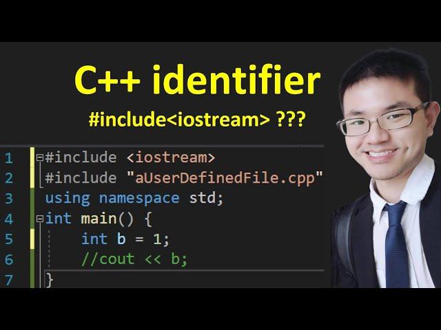 what are #include, iostream and identifier? | C++ for Beginner