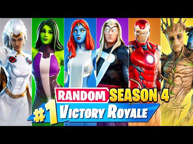 The *RANDOM* SEASON 4 Challenge in Fortnite!