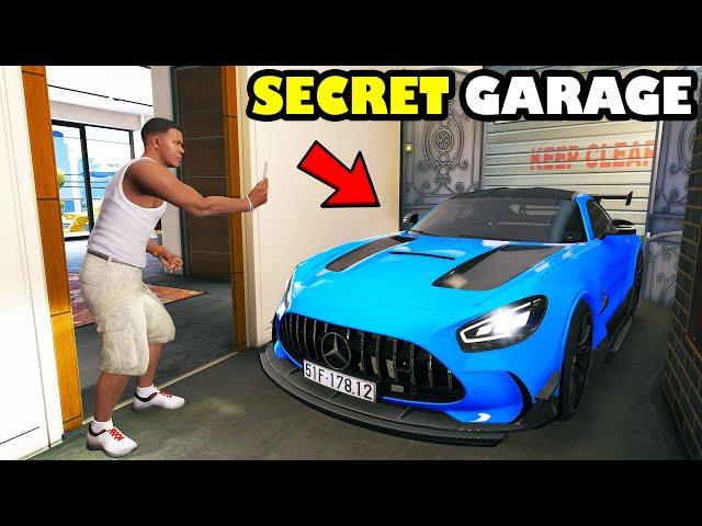 Franklin Found $1 Billion Dollar Secret Underground Garage In GTA 5 | SHINCHAN and CHOP