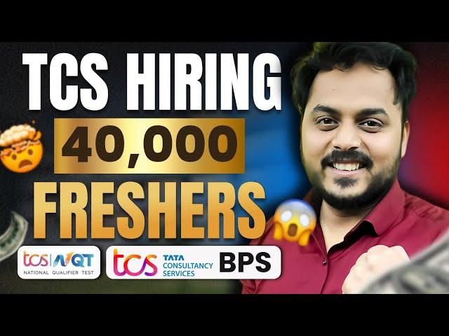 Finally Biggest TCS Hiring 40,000  | TCS NQT Date? | Step-by-Step Registration Process