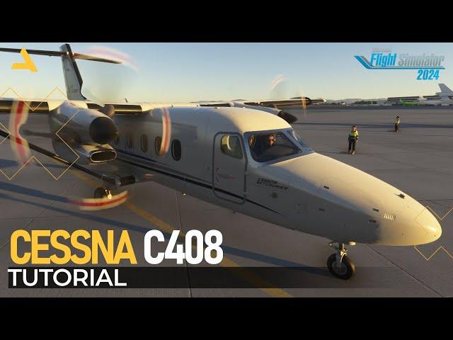 Complete Tutorial of Cessna C408 Skycourier Equipped with G100 for MSFS 2024 | A Beginners Guide