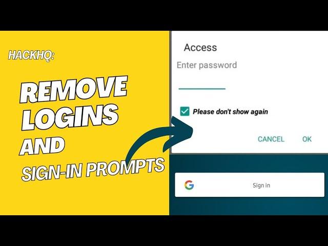 How to Remove Password, Signup, or Login prompt with MT Manager