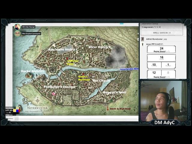 Dungeons & Dragons 5E game run by a Malaysian (DM AdyC), Heroes of Neverwinter - Group D