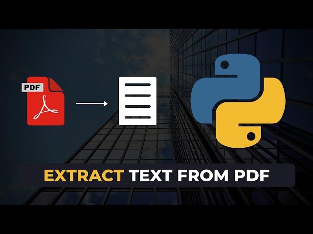 How to Extract Text from PDF using Python