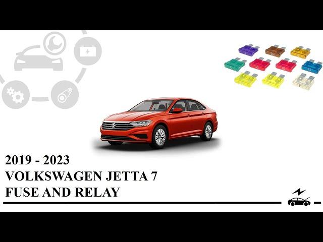 Fuse box diagram Volkswagen Jetta 7 and relay with assignment and location