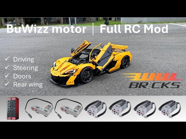 BuWizz motor Full RC Mod | LEGO Technic 42172 McLaren P1 #legotechnic#legotechnic #lego42172 #buwizz