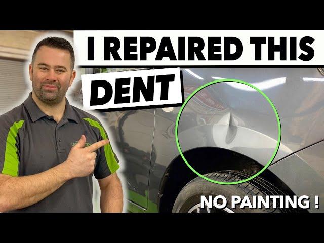 SUPER CLEAN PDR REPAIR ON A FRONT FENDER | Paintless Dent Removal Uk |By Dent-Remover