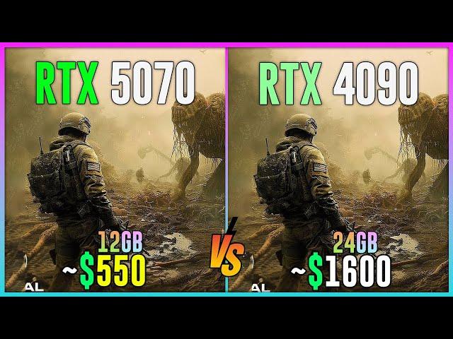 RTX 5070 vs RTX 4090 - Test in 16 Games