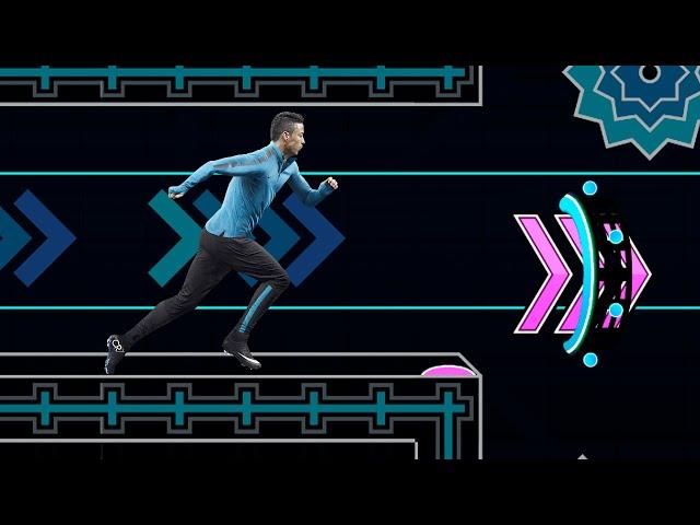 Cristiano Ronaldo Siuuu plays Sonic Wave | Geometry Dash