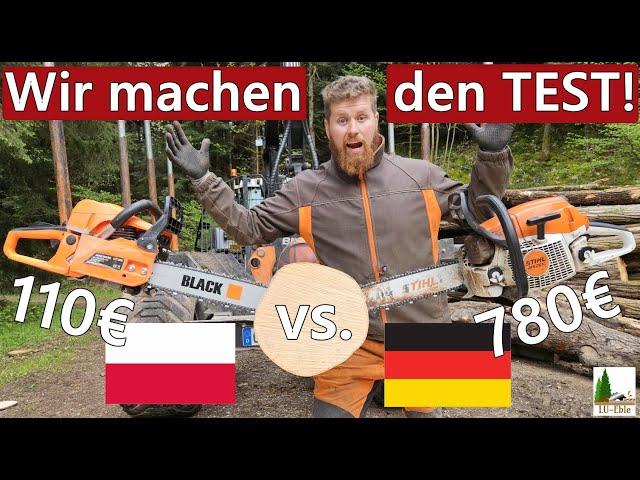 110€ vs. 780€ Kettensäge | Wir machen den Test! | Was kann die Säge aus Osteuropa?