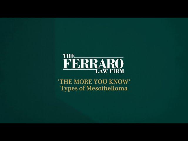 What are the 3 Types of Mesothelioma?