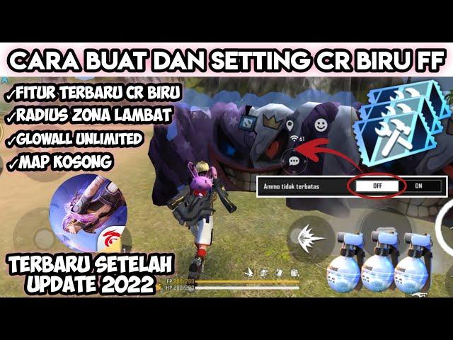 CARA BUAT DAN SETTING CR BIRU GLOWALL UNLIMITED TERBARU SETELAH UPDATE | CUSTOM ROOM BIRU FREE FIRE