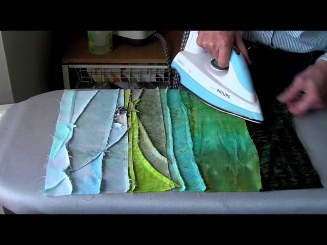 Landscape Quilts Piece by Piece - Piecing fabrics - When to Iron!