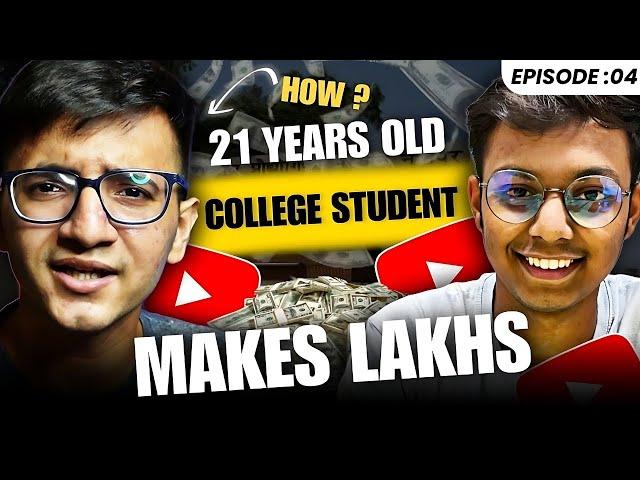 21 Yr old @AkashMajumderr  making lakhs/Month through You tube - How? | The Art of Money EP #4