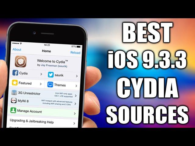 BEST Cydia Sources For iOS 9.3.3 Jailbreak Tweaks