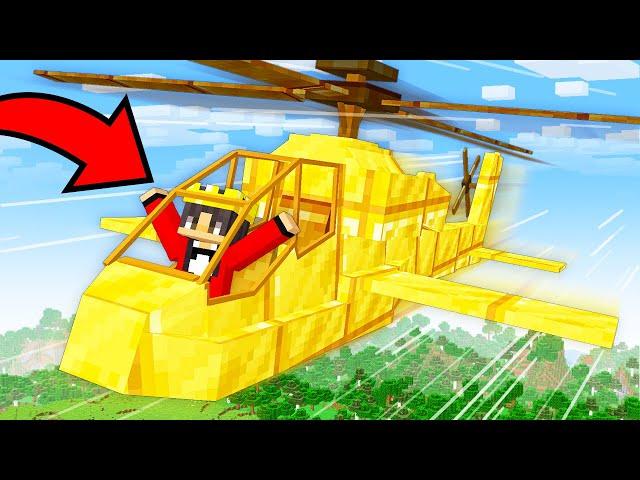 How to Build A Working HELICOPTER HOUSE in Minecraft