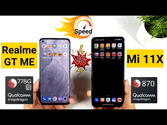 Mi 11x vs Realme GT ME Speedtest Comparison Snapdragon 778G vs 870