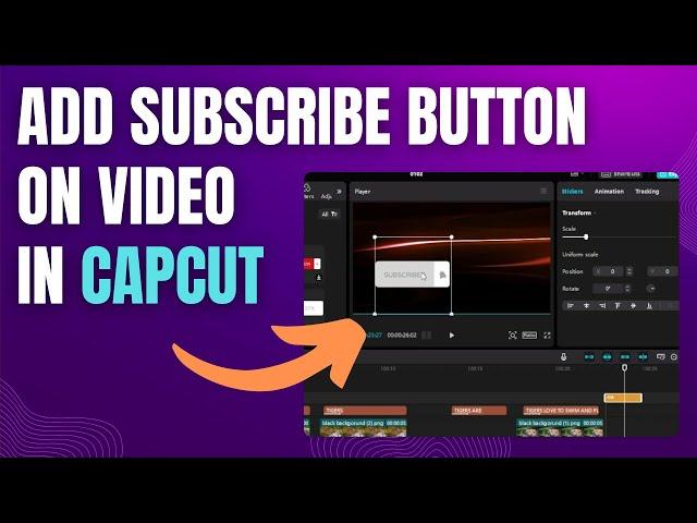 How To Add Subscribe Button On Video Capcut PC | EASY WAY !